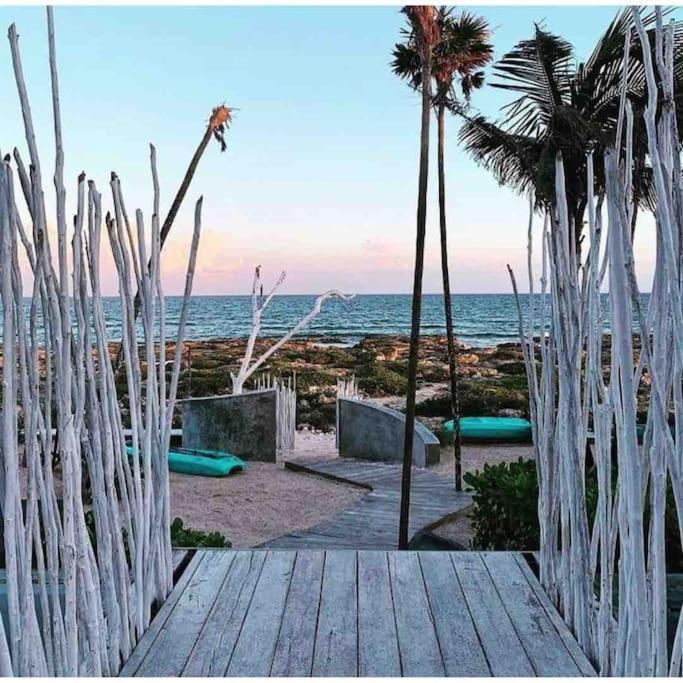 Tulum Beachfront Villa I'Ik By Casa Xuul Tulum Dış mekan fotoğraf