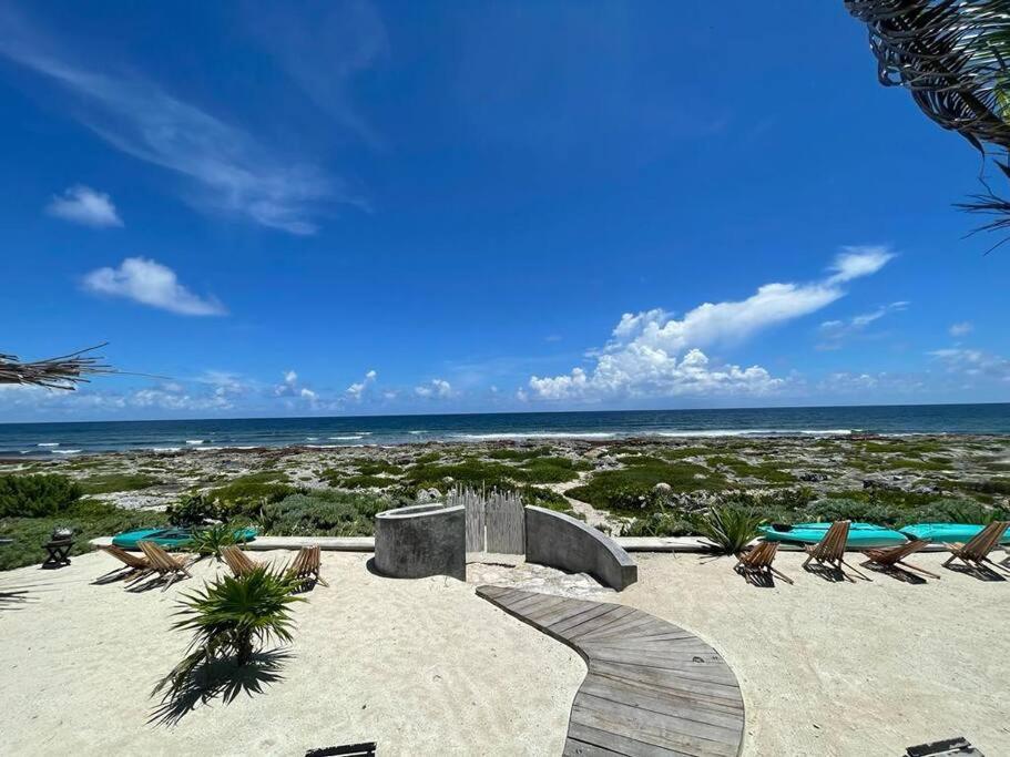 Tulum Beachfront Villa I'Ik By Casa Xuul Tulum Dış mekan fotoğraf